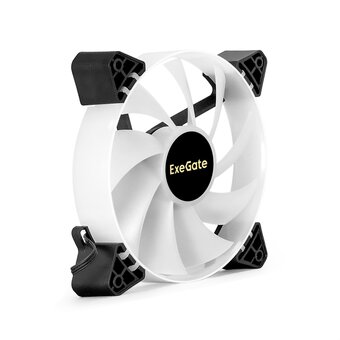  Вентилятор с подсветкой ExeGate EX12025H6PYH-PWM.ARGB EX295972RUS 12В DC (120x120x25 мм, Hydraulic bearing (гидродинамический), 6pin, 1200RPM) 