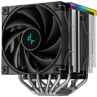  Кулер DEEPCOOL AK620 Digital SE LGA1851/1700/1200/115X/AM5/AM4 (TDP 260W, PWM, Dual Fan 120mm, 6 тепл. трубок, ARGB, черный) Ret 