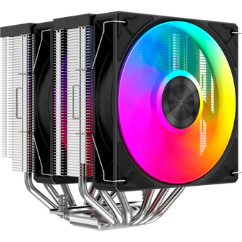  Кулер SAMA A60L (A60-XXWAYXOX-G) (265W, 4-pin PWM, 156.5mm, 6x6mm, ARGB, 2x120mm, 78CFM, 29dBA, 2200RPM, S 1851/1700/1200/115) 