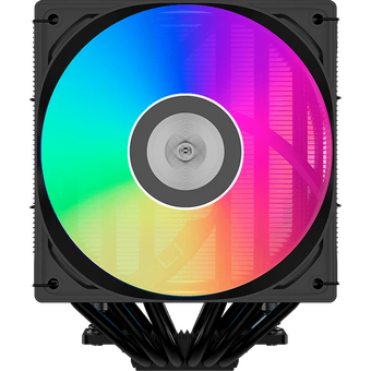  Кулер PcCooler RT620 ARGB BK (250W, 4-pin PWM, 157mm, Al/Cu, 6x6mm, 2x120mm, 73.32CFM, 34.9dBA, 2200RPM, S 1851/1700/1200/115X) 