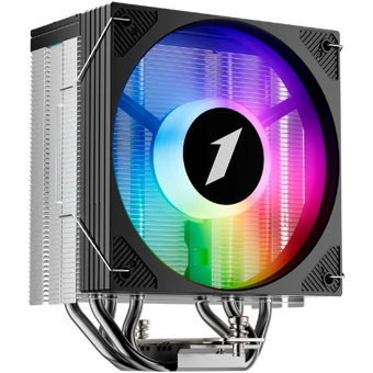  Кулер 1STPLAYER Cryo CY12L Black (CY12L-BK) / 4HPx6mm, single tower, 1x120mm ARGB fan, 750-1900 RPM, 57.6 CFM, 38.2 dBA 