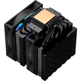  Кулер PcCooler RT620 ARGB BK (250W, 4-pin PWM, 157mm, Al/Cu, 6x6mm, 2x120mm, 73.32CFM, 34.9dBA, 2200RPM, S 1851/1700/1200/115X) 