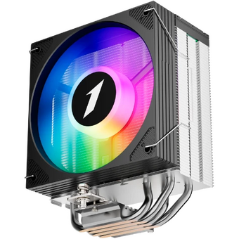  Кулер 1STPLAYER Cryo CY12L Black (CY12L-BK) / 4HPx6mm, single tower, 1x120mm ARGB fan, 750-1900 RPM, 57.6 CFM, 38.2 dBA 