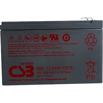  Аккумулятор CSB HRL 1234W F2 FR 12V/9Ah 