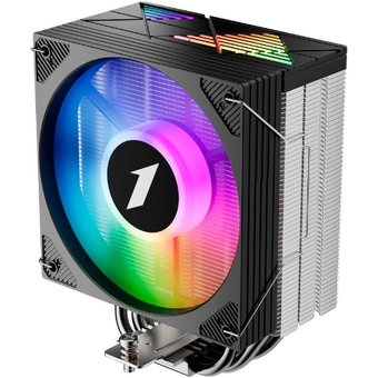  Кулер 1STPLAYER Cryo CY12L Black (CY12L-BK) / 4HPx6mm, single tower, 1x120mm ARGB fan, 750-1900 RPM, 57.6 CFM, 38.2 dBA 