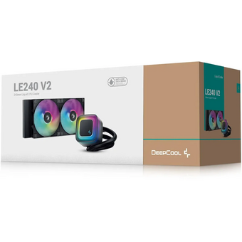  СВО DeepCool LE240 V2 (R-LE240-BKAMMC-G-2), 4-pin, ARGB, черный, Ret 