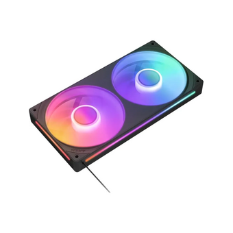  Кулер NZXT F240 RGB Core (RF-U24HF-B1) (120x120x25mm, 4-pin PWM, 75.12CFM, 30dBA, 2400RPM, Black, Single-Frame Fan Unit) 