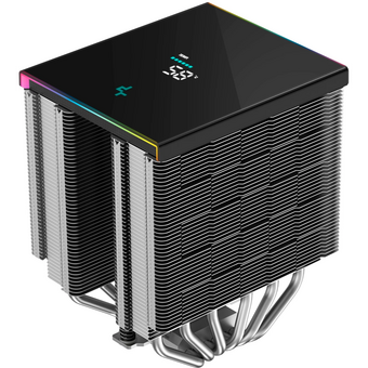  Кулер DEEPCOOL AK620 Digital SE LGA1851/1700/1200/115X/AM5/AM4 (TDP 260W, PWM, Dual Fan 120mm, 6 тепл. трубок, ARGB, черный) Ret 