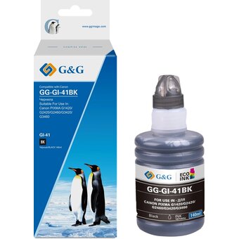  Чернила G&G GG-GI-41BK черный140мл для Canon Pixma G1420/G1430/G2420/G2430/G2460/G3420 