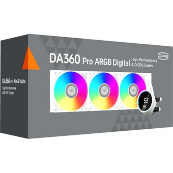  СВО PcCooler DA360 Pro Digital WH ARGB (DA360PRO-WHAWXL-GL) Soc-AM5/AM4/1200/1700/1851 белый 4-pin Al LCD 300W Ret 