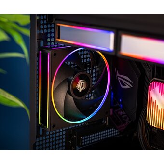  Вентилятор ID-COOLING MF-1230-ARGB-K Trio (3 in 1) 120x120x30мм (PWM, резиновые углы, ARGB, 500-2300об/мин) Box 