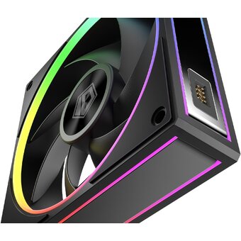  Вентилятор ID-COOLING MF-1230-ARGB-K Trio (3 in 1) 120x120x30мм (PWM, резиновые углы, ARGB, 500-2300об/мин) Box 