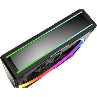  Вентилятор ID-COOLING MF-1230-ARGB-K Trio (3 in 1) 120x120x30мм (PWM, резиновые углы, ARGB, 500-2300об/мин) Box 