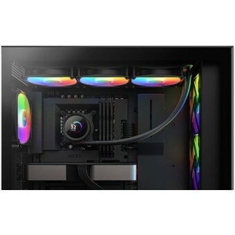  СВО NZXT Kraken 360 RGB (RL-KR360-B1) (270W, 360mm, LED temp., Black, Fans 3x120mm, 78.86CFM, 33 