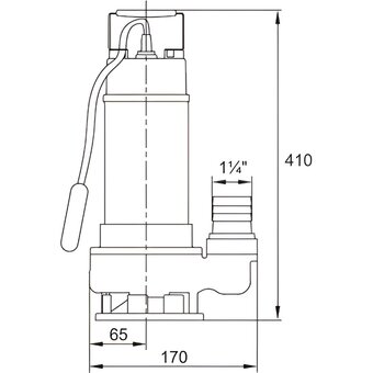  Фекальный насос A&P Marvel 800 FE 250/10 (AP02A05) 