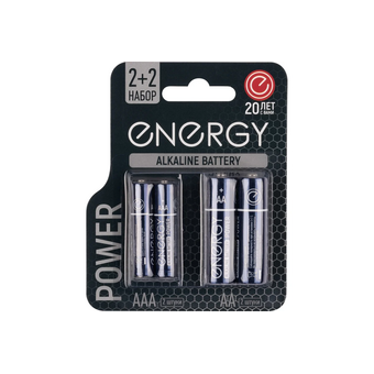  Батарейка алкалиновая Energy Power LR6+LR03/4B (АА+ААА) 107045 