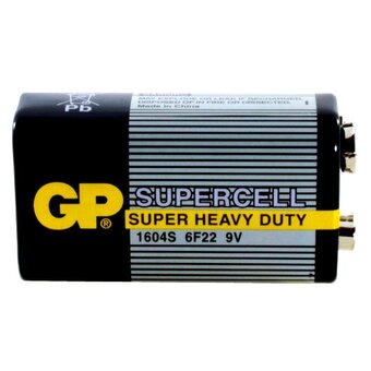  Батарейка GP Supercell 1604S 6F22 9V (1шт) 