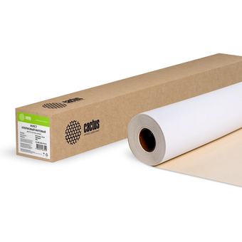  Холст Cactus CS-MC340-91415 914мм-15м/340г/м2/белый хлопок для струйной печати втулка 50.8мм (2") 