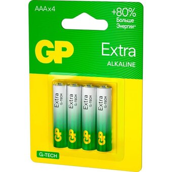 Батарейка GP Extra Alkaline 15AXA21-2CRSBC4 AA (4шт) блистер 