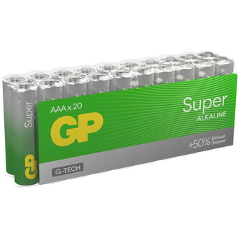  Батарейка GP Super Alkaline 24AA21-2CRSWC20 AAA (20шт) спайка 