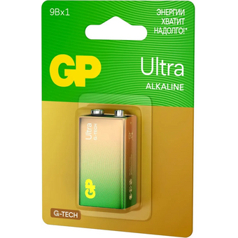  Батарейка GP Ultra Alkaline 1604AUA21-5CRSBC1 9V (1шт) блистер 
