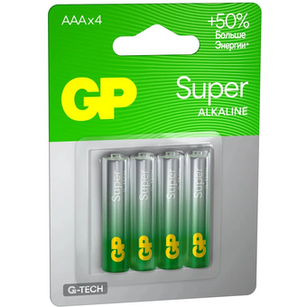  Батарейка GP Super 24AA21-2CRSBC4 AAA (4шт) 