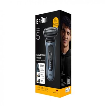  Электробритва Braun 52-A1650s синий/черный 