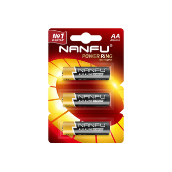  Батарейка Nanfu LR6 3B (3*1B) AA (3шт) 