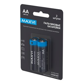  Щелочная батарейка Maxvi MBLR6CF2, Comfort, AA, alkaline, 2шт 