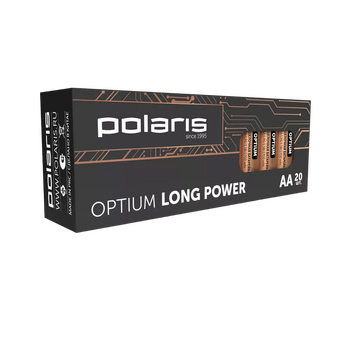  Щелочной элемент питания POLARIS PB АА (20шт) Optium черный 