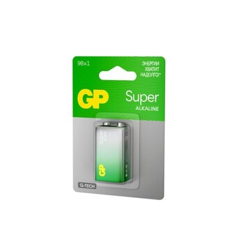  Батарейка GP Super Alkaline 1604AA21-5CRSBC1 9V (1шт) блистер 