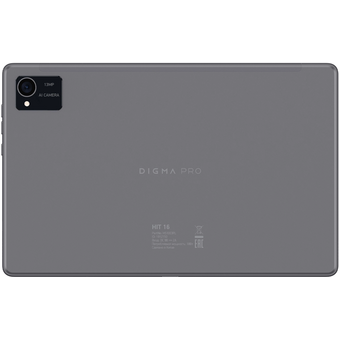  Планшет Digma Pro HIT 16 (1912150) T616 8C/8Gb/128Gb 10.4" IPS 2000x1200/LTE/2Sim/And13/серый/BT/GPS/13Mpix/5M 