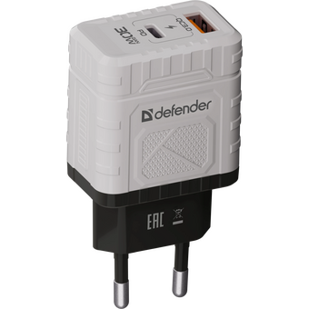  СЗУ DEFENDER UPA-132 (83230) 30W USB A+C белый 