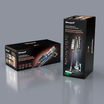  Пылесос вертикальный Weissgauff V23 BLDC 680 Marine X-Treme Turbo Dust Station 