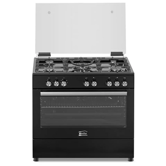  Кухонная плита Simfer F96MB52001 газовая, стеклянная крышка, черный 