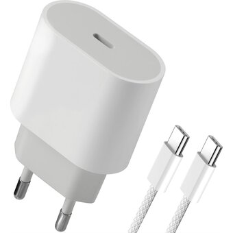  СЗУ DEFENDER UPA-121 (83222) 20W USB C кабель Type-C белый 