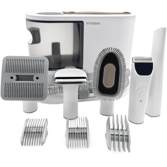  Пылесос Hyundai HYV-Petpro1 белый/коричневый 