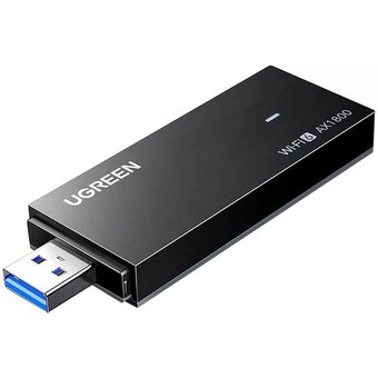  Двухдиапазонный USB-адаптер UGREEN CM499 (65225) AX1800 Dual-Band Wireless Adapter (Wi-Fi 6) черный 