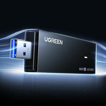  Двухдиапазонный USB-адаптер UGREEN CM499 (65225) AX1800 Dual-Band Wireless Adapter (Wi-Fi 6) черный 