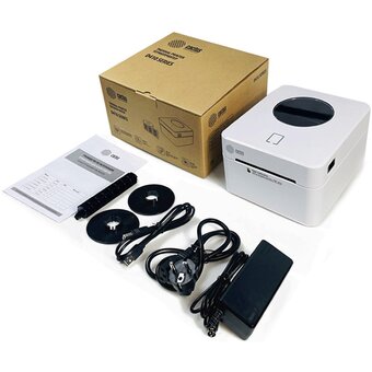  Термопринтер Cactus CS-TP-D410U-W белый 