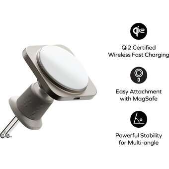  Автодержатель Momax CM32L Q2.Mag Titanium 