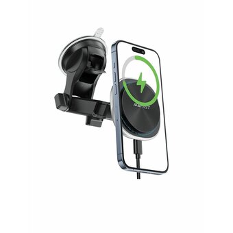  Автодержатель ACEFAST D42 Magnetic Wireless Charging Car Holder For Dashboard Silver 