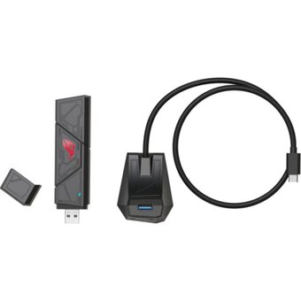  Wi-fi адаптер ASUS ROG USB-BE92 (90IG09I0-MO0B00) WiFi 7 2882+2882+688Mbps 6GHz/5GHz/2.4GHz 