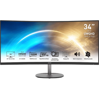  Монитор MSI Pro MP341CQ (9S6-3PB2CT-041) Black 