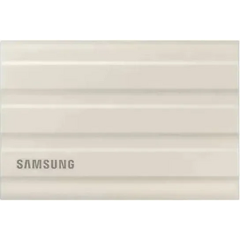  Внешний SSD Samsung T7 Shield (MU-PE2T0K/WW) 2.0Tb бежевый (USB3.2 Gen2, up to 1050/1000Mbs, 3D TLC, 88х13х59mm, 98g) 