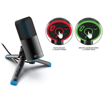  Проводной микрофон Jlab Talk Go Microphone Black (IEUMTALKGORBLK4) 