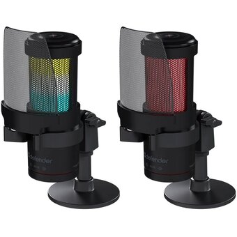  Микрофон DEFENDER Impulse GMC 400 (64240) USB, RGB, провод 2м 