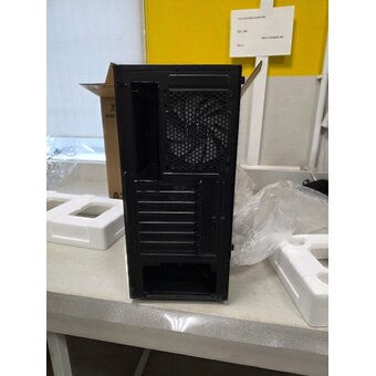  УЦ Корпус XASTRA A304 4ARGB Black (A304-4FC12A) ATX/Mesh/half-size TG/4x120mm ARGB FC fans (плохая упаковка, вмятина возле установки БП) 