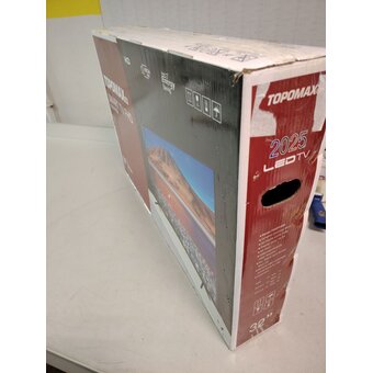 УЦ Телевизор TOPOMAX TM32FHSBK черный (плохая упаковка, пошарпана заводская пленка, полоса слева) 