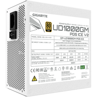  Блок питания GIGABYTE GP-UD1000GM PG5 Ice, ATX 1000W 